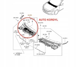 Mazda OE GHP9-50-7R0A Пластикова решітка права MAZDA 6 GJ 2012- EU