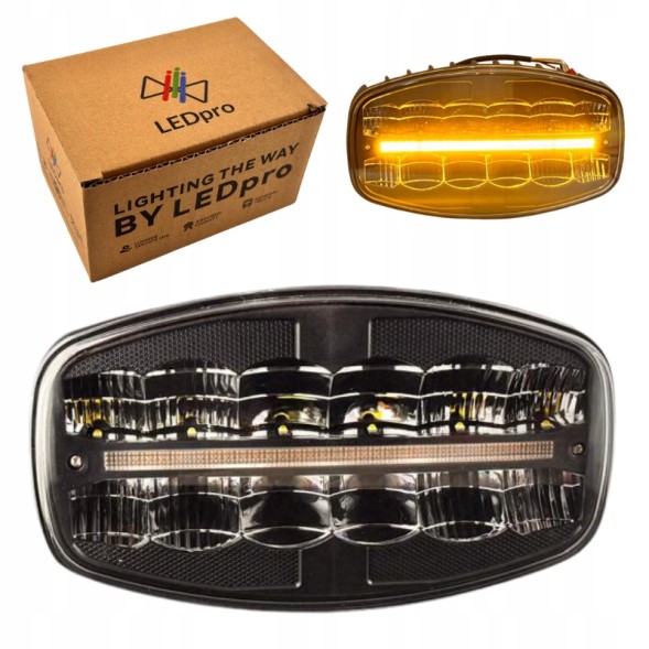 LEDpro LP 01.006 Світлодіодна фара дальнього світла full led 12v 24v 5800 лм двофункціональна ip67