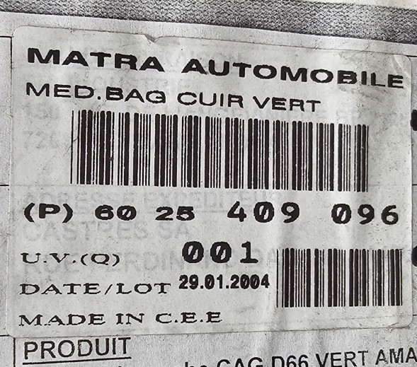 Renault OE 6025409096 RENAULT OE ORG OE ЕЛЕМЕНТ ПРИЛАДОВОЇ ПАНЕЛІ ПІД ВІДСІКОМ ДЛЯ ЗБЕРІГАННЯ ПАСАЖИРА AVANTIME ESPACE 3