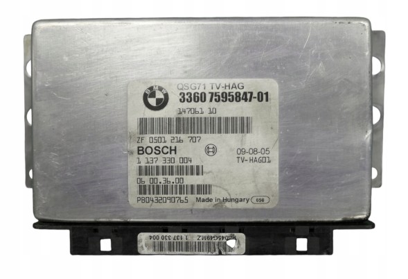 Boschmann 3360759584701 1137330004 БЛОК КЕРУВАННЯ ДВИГУНА BMW E70/E71 3360 7595847-01 1137330004 + ПРОГРАМУВАННЯ