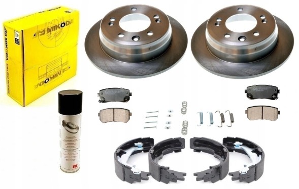 ATM Mikoda ALL2435A Диски колодки щелепи HYUNDAI TUCSON II USA 2010-2015 4WD 4X4 ЗАД 284мм
