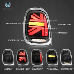 VLAND 51B1915E mhm Задні ліхтарі Vland Full Led Neon Tuning Mini Cooper f55 f56 f57 2014-17