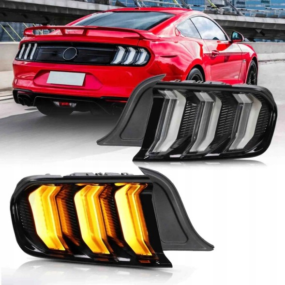 VLAND VLAND-MUSTANG-2015-2023-SMOKED-OLEŚNICA Ford Mustang 2023-2025 ліхтар задній лівий правий EU/USA Plug&amp;Play затемнені