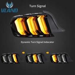 VLAND VLAND-MUSTANG-2015-2023-SMOKED-OLEŚNICA Ford Mustang 2023-2025 ліхтар задній лівий правий EU/USA Plug&Play затемнені