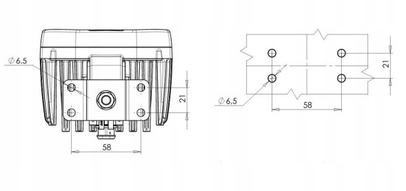 WAŚ Робоча лампа WAŚ w130/w130-1214