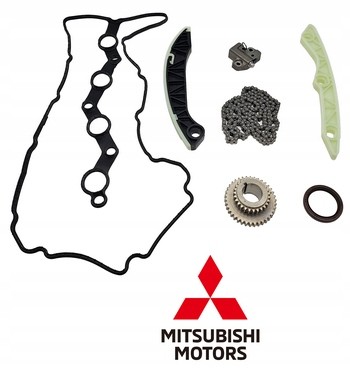 Mitsubishi OE GENUINE| ROZRZĄD 1140A073, MN183891, MN183900, KOMPLET 7 CZĘŚCI ORYGINAŁ MITSUBISHI ASX LANCER OUTLANDER 1.8 / 2.0 / 2.4 КОМПЛЕКТ ГРМ 7 ЕЛЕМЕНТІВ ОРИГІНАЛ