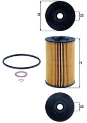 OX150D MAHLE ORIGINAL Фільтр мастил