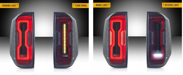 VLAND 81P591-3 mhm Задні ліхтарі повний комплект Full Led Тюнінг Чорні Європа Toyota Tundra II 2 xk50 2013-21