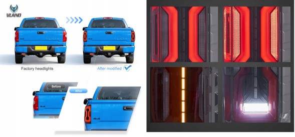 VLAND 81P591-3 mhm Задні ліхтарі повний комплект Full Led Тюнінг Чорні Європа Toyota Tundra II 2 xk50 2013-21