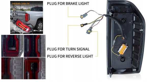 VLAND 81P591-3 mhm Задні ліхтарі повний комплект Full Led Тюнінг Чорні Європа Toyota Tundra II 2 xk50 2013-21