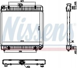 Nissens 62740 Охолоджувач води 62740 nissens mercedes