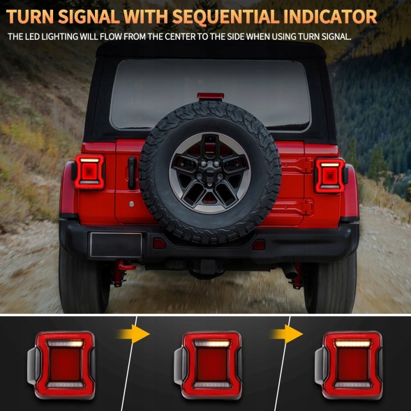 VLAND ZCR1988ASET ЗАДНЯ ЛАМПА ДЛЯ JEEP WRANGLER JL 2018-