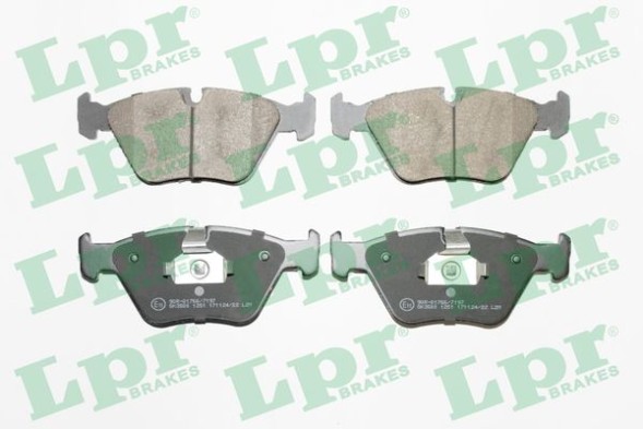 05P1251 LPR Комплект гальмівних колодок з 4 шт дисків