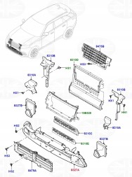 Land Rover OE Дефлектор повітря Дефлектор Range Rover Velar L560 LR152421 M8A28A095CE