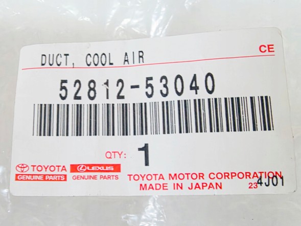 Lexus OE 5281253040 Повітрозабірник бампера LEXUS IS IS300 2020+ OE