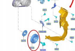 Ford OE M1JA CM5G-6316-GC FORD B-MAX 1.0 ECOBOOST ФОРД B-MAX 1.0 ECOBOOST M1JA РЕМІННЕ КОЛЕСО СМ5Г-6316-ГЦ
