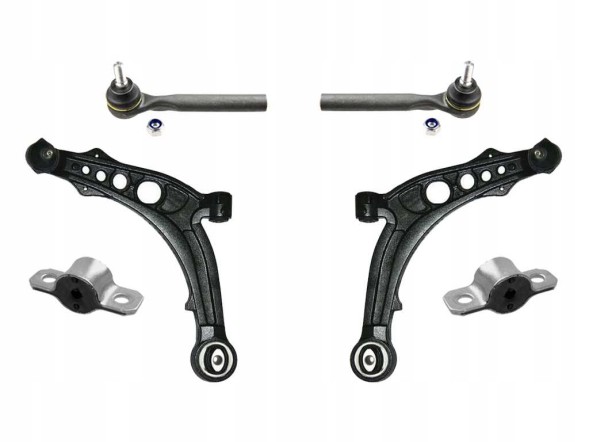 Spartan Parts SPP 140.010.0040+41+55+05 Важелі підвіски, гумові втулки передні праві ліві Fiat Punto II