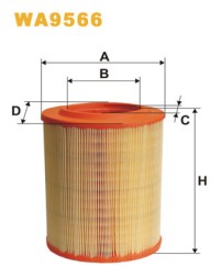 WA9566 WIX FILTERS Фільтр повітряний