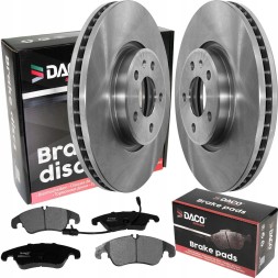 DACO 2× Daco 600225 гальмівний диск + Гальмівні колодки DACO ПЕРЕДНІ Audi A4 Q5 Allroad A5