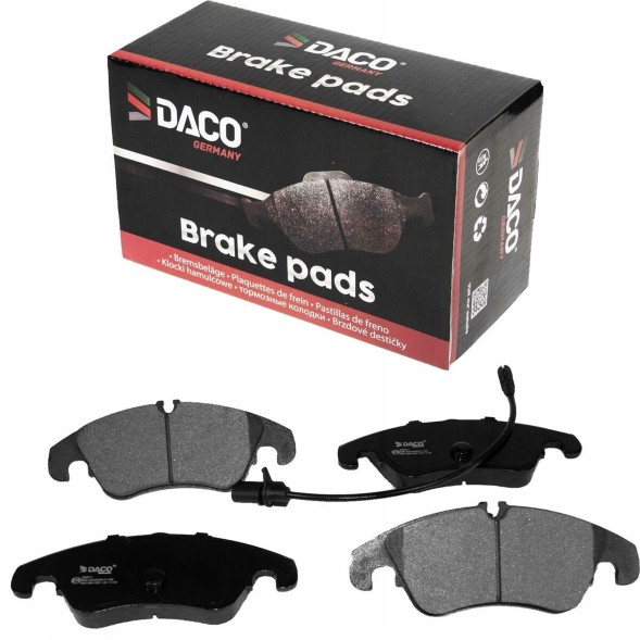 DACO 2× Daco 600225 гальмівний диск + Гальмівні колодки DACO ПЕРЕДНІ Audi A4 Q5 Allroad A5