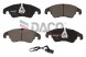 DACO 2× Daco 600225 гальмівний диск + Гальмівні колодки DACO ПЕРЕДНІ Audi A4 Q5 Allroad A5