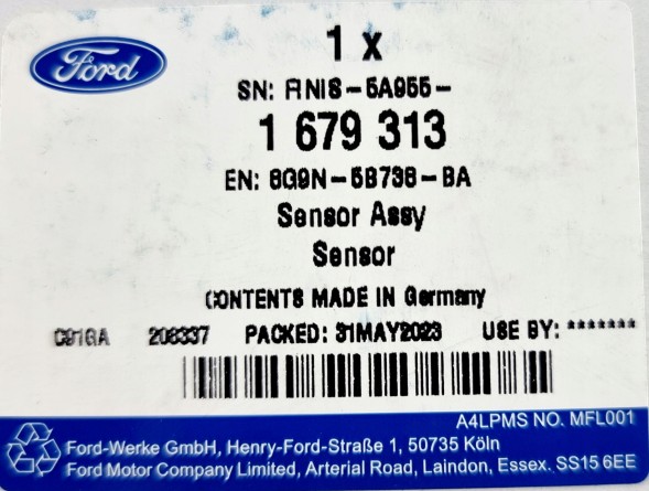 Ford OE GALAXY MK3 CZUJNIK POZIOMOWANIA ŚWIATEŁ 8G9N-5B738-BA Датчик висоти підвіси стор задній лівий 1679313 _ 8g9n-5b738-ba