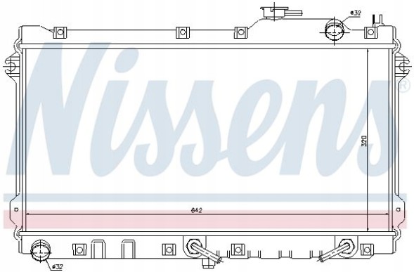 Nissens 62447 Охолоджувач води 62447 nissens mazda mx-5 ii