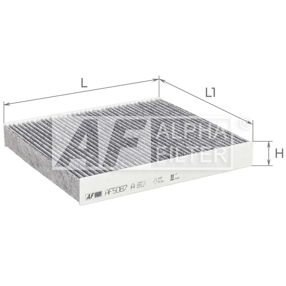 AF5087a ALPHA FILTER Фільтр салону