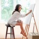 AD BRAKE B0DWJV4GGD МОЛЬБЕРТ МАЛЯРСЬКИЙ Ø 30 СМ 48-65 СМ З РЕГУЛЮВАННЯМ ВИСОТИ дерев'яний