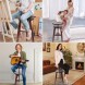AD BRAKE B0DWJV4GGD МОЛЬБЕРТ МАЛЯРСЬКИЙ Ø 30 СМ 48-65 СМ З РЕГУЛЮВАННЯМ ВИСОТИ дерев'яний