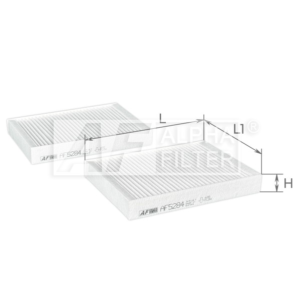 AF5284 2 ALPHA FILTER Фільтр салону к т 2 шт