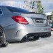Китай RDFF-63-205-BLK-1 Задній дифузор Mercedes W205 S205 чорний PP з насадками вихлопної труби