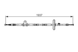 1987482725 BOSCH ТРОС ГАЛЬМIВНИЙ