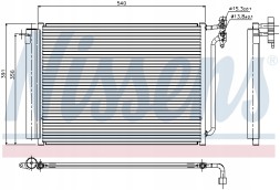Nissens 94605 Конденсатор, кондиціонер nissens 94605