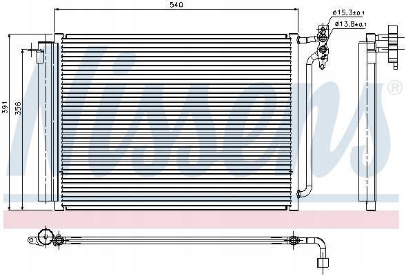 Nissens 94605 Конденсатор, кондиціонер nissens 94605