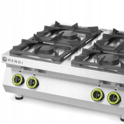 Китай WEW-SC-HP-1008645 Газова плита Hendi 4 конфорки 2x6кВт 2x3.5кВт Гастрономія CE
