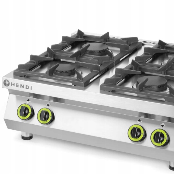 Китай WEW-SC-HP-1008645 Газова плита Hendi 4 конфорки 2x6кВт 2x3.5кВт Гастрономія CE