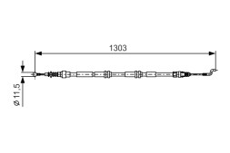 1987477260 BOSCH Трос гальма