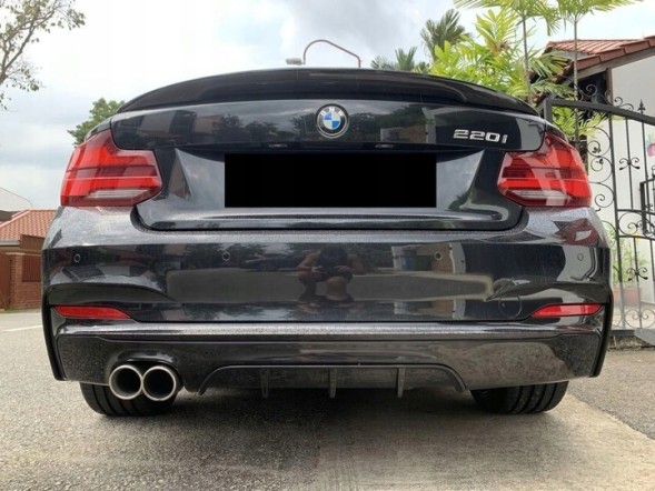 Китай Dyfuzor Dokładka Zderzaka M Performance BMW F22 F23 Дифузор BMW F22 F23 M Пакет Накладка Заднього бампера Чорний Блиск Лоток