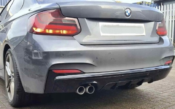 Китай Dyfuzor Dokładka Zderzaka M Performance BMW F22 F23 Дифузор BMW F22 F23 M Пакет Накладка Заднього бампера Чорний Блиск Лоток