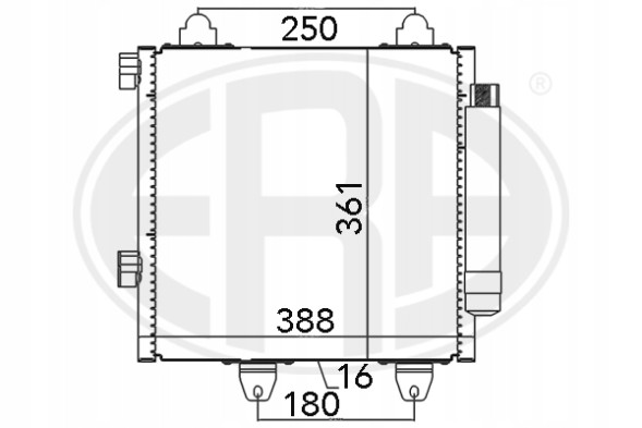 ERA 667022 Охолоджувач кондиціонера 667022 era