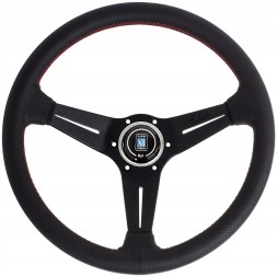 Nardi 6069.35.2093 Оригінальний шкіряний руль Nardi Deep Corn Black