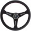 Nardi 6069.35.2093 Оригінальний шкіряний руль Nardi Deep Corn Black