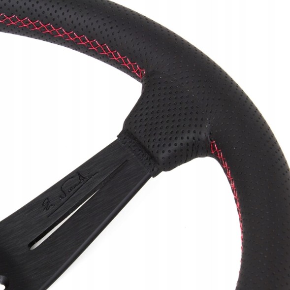Nardi 6069.35.2093 Оригінальний шкіряний руль Nardi Deep Corn Black