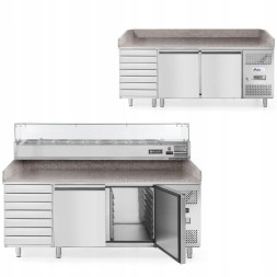 Китай WEW-SC-HP-1002466 Холодильний стіл Hendi 232842 2-дверний 202см Гранітна стільниця Гастрономія