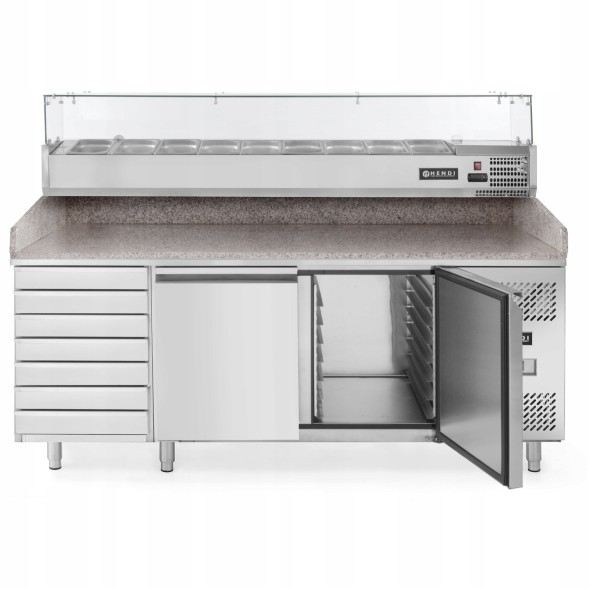 Китай WEW-SC-HP-1002466 Холодильний стіл Hendi 232842 2-дверний 202см Гранітна стільниця Гастрономія