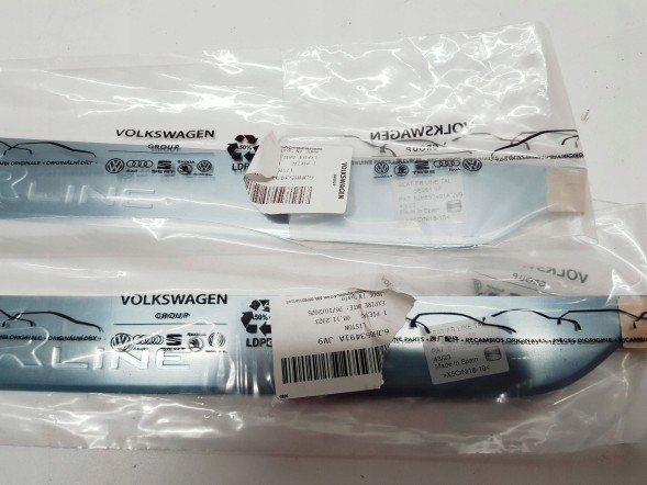 SEAT OE SEAT ALHAMBRA БІЧНА НАКЛАДКА ПОРОГА ДЕКОРАТИВНА 6JH853491A