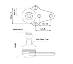 CB0160 CTR Кульова опора