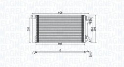 MAGNETI MARELLI 350203962000 Magneti marelli конденсатор клімат. Vw t5