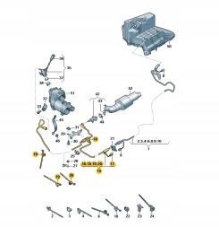 Audi OE ТРУБКА ПЕРЕДАЧІ РЕДУКЦІЙНОЇ РІДИНИ OE 4K0131960AS